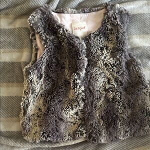 Cat & Jack Plush Gray Vest